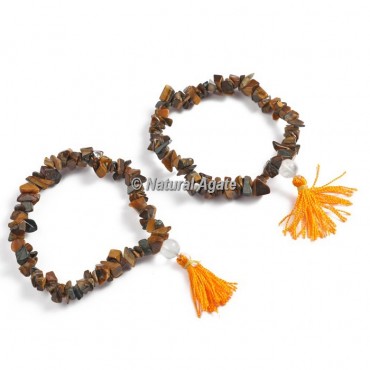 Tiger Eye Chips Healing Yoga Bracelet