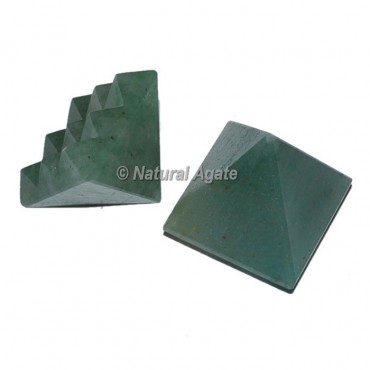 Green Aventurine Lemurian 9 Cut Vastu Pyramid