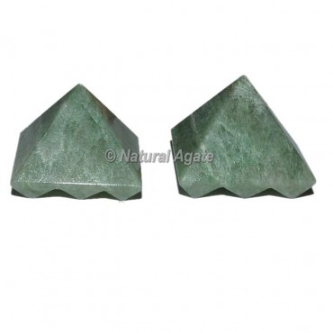 Green Aventurine Lemurian 9 Cut Vastu Pyramid