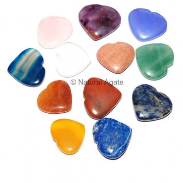 Mixed Gemstone Hearts