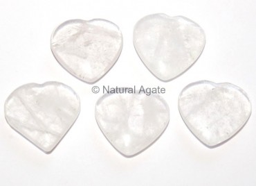 Crystal Quartz Hearts