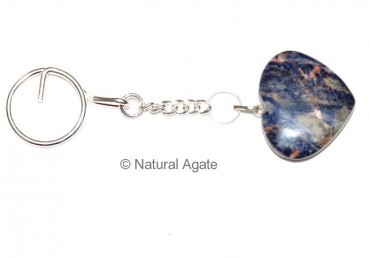 Sodalite Heart Keychain