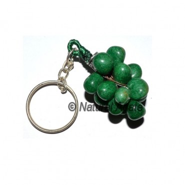 Green Dyed Grapes Tumbled Keychain