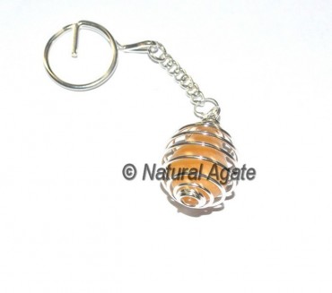 Yellow Aventurine Cage Keychain