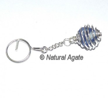 Sodalite Cage Keychain