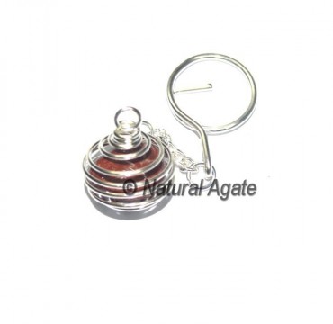 Red Jasper Cage Keychain