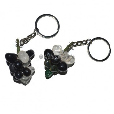 Multi Color Grapes Keychain