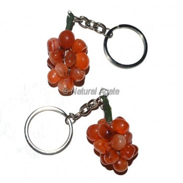 Carnelian Grape Keychain