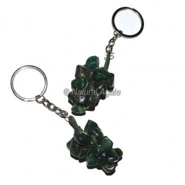 Green Jade Grape Keychain