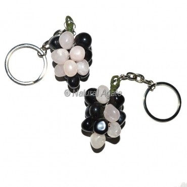 Multi Color Grape Keychain