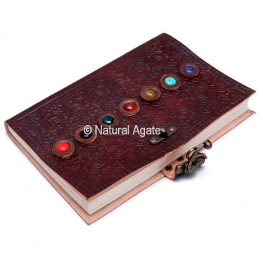 Leather Journals with 7 Chakra Stones