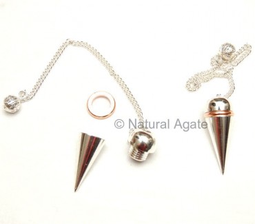 Silver Copper Open Screw Pendulums