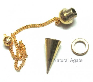 Golden Copper Open Screw Pendulums