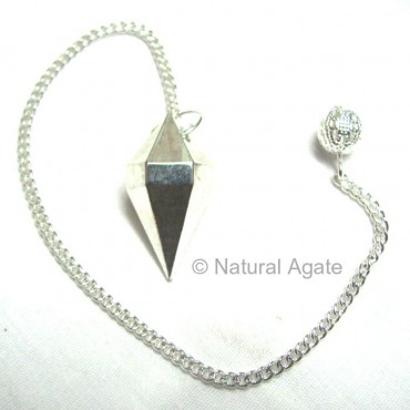 Silver Double Point Metal Pendulums