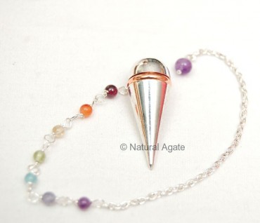 Silver Metal Chakra Pendulums