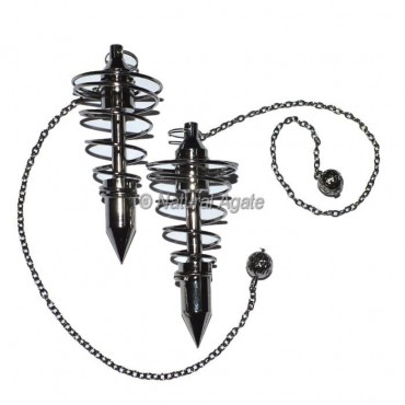 Spiral Big Black Copper Pendulums