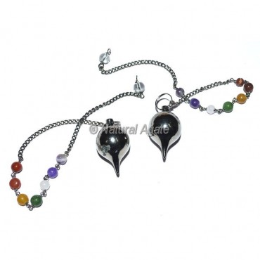 Black Copper Ball Pendulums with chakra chain
