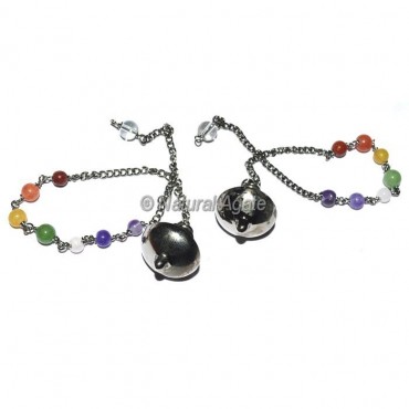 UFO Black Copper Metal Pendulums with chakra chain