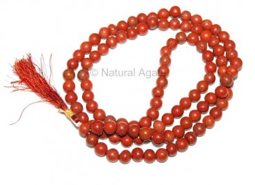 Red Jasper Prayer Beads Mala