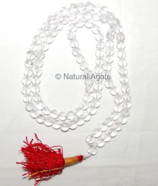 Crystal Quartz High Grade Clear Mala