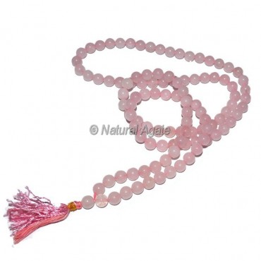 Rose Quartz 108 Beads Jap Mala