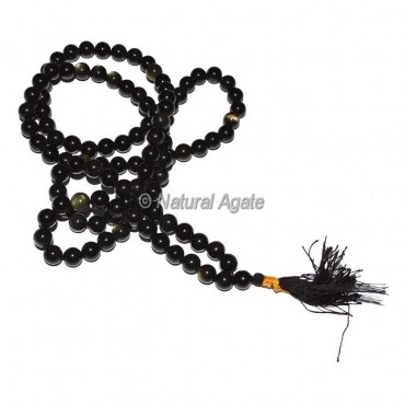 Black Rainbow 108 Beads Jap Mala