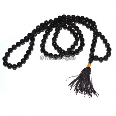 Rainbow Black Obsidian Jap Mala