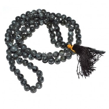 Black Labrodrite Jap Mala