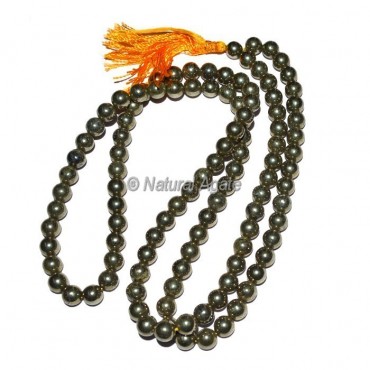 Pyrite 108 Beads Jap Mala