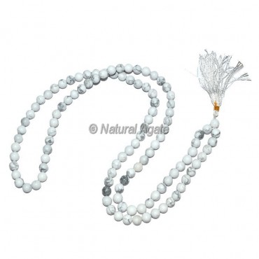 Howlite 108 Beads Jap Mala