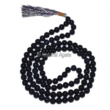 Blue Gold Stone Jap Mala