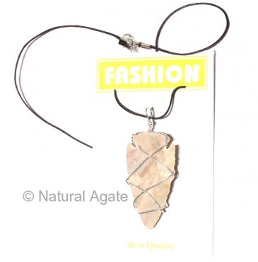 Indian Agate Arrowheads Wrap Necklace