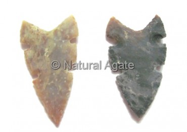 Gemstone Flint Arrowheads