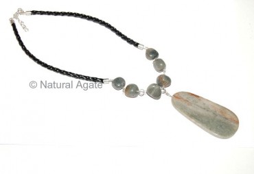 Grey Agate Slice  Plate