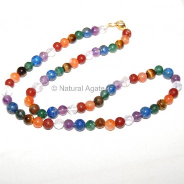 Chakra Round Necklace stone