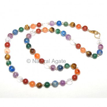 Chakra Brass Ball Necklace