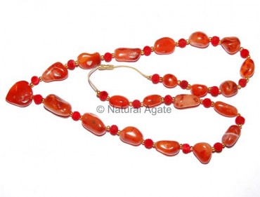 Red Carnellian Agate Necklace