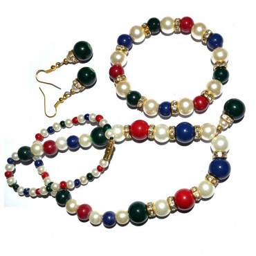 Mix Color Stones Fashion Necklace