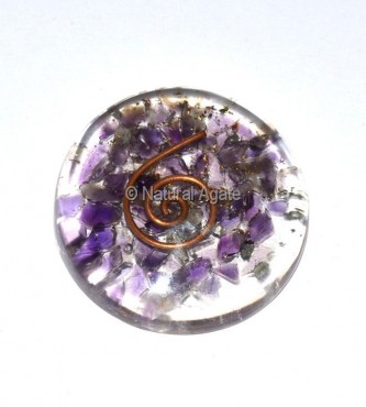 Amethyst Orgone Disc