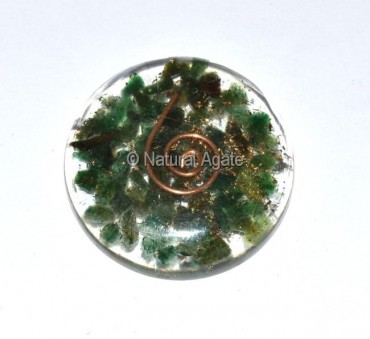 Green Jade Orgone Disc