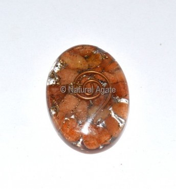 Peach Aventurine Orgone Oval