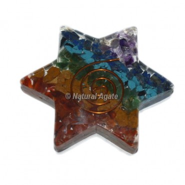 Seven Chakra Bonded Orgone Star