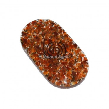 Carnelian Orgone Palm Stones Cab