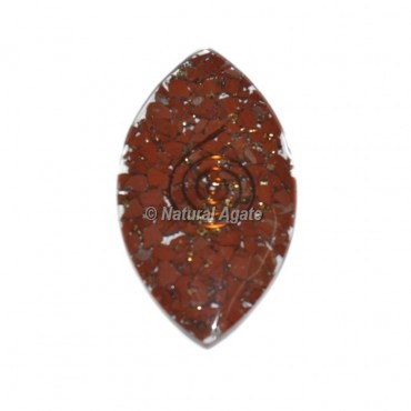 Red jasper Eye Orgone Cab