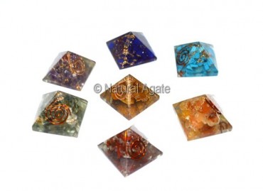 Orgone Chakra Pyramid set