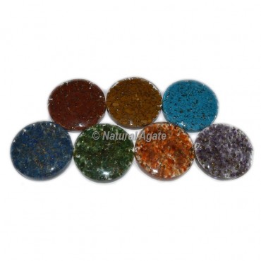 7 Chakra Orgone Disc Set