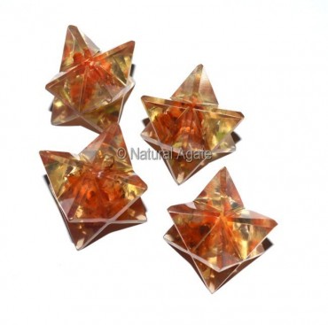 Orgone Carnellian Merkaba Star