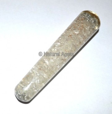 Orgone Crystal Quartz Smooth Massage Wands