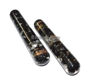 Orgone Black Tourmaline Smooth Massage Wands