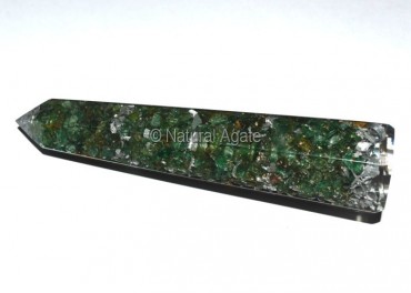 Orgone Green Jade Obelisk